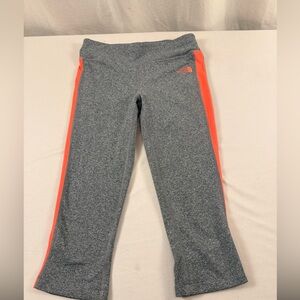The North Face Womens Gray Leggings with Coral Side Panels